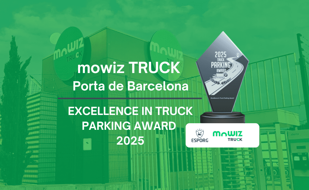 mowiz TRUCK Porta de Barcelona ganador del Excellence in Truck Parking Award 2025 